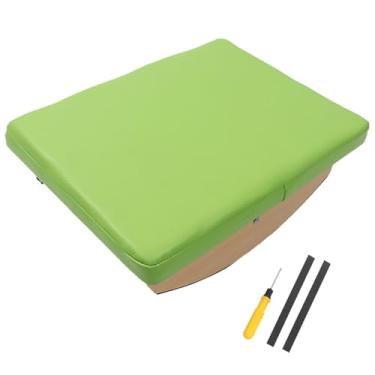Imagem de menolana Mesa de Escritório Balance Board Apoio para Os Pés Coordenação Versátil Equipamento de Fitness Descanso para Os Pés de Madeira Banco de Enfermagem Par, verde
