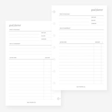 Imagem de Mini Happy Planner Agenda de Inserção Agenda Refil para Caderno de 7 Discos 4,6 x 7