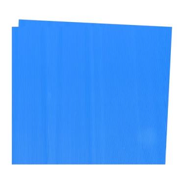 Imagem de Rebower Folhas de papelão ondulado, inserções de papelão ondulado [para projetos de artesanato e bricolage] - 50 x 68 cm/azul fluorescente/2 peças
