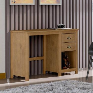 Imagem de Escrivaninha 2 Gavetas 1 Nicho Freijó Topázio Madeira Pinus - Finestra