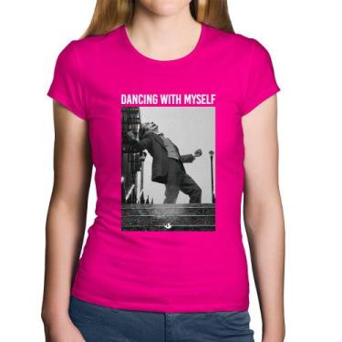 Imagem de Baby Look Algodão Dancing with myself - Foca na Moda, Rosa, G