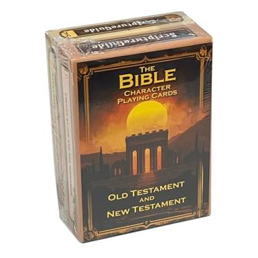 Imagem de Scripture Guide Two-Pack Bible Character Playing Cards - Features One Deck of 54 Iconic Old Testament Characters and One Deck of 54 Iconic New Testament Characters with Beautiful Artwork and Poetry.