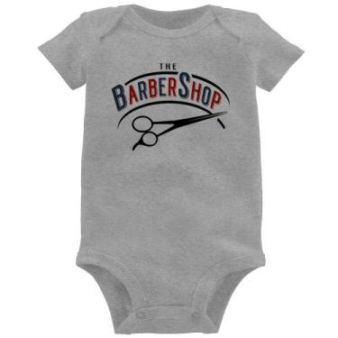 Imagem de Body Bebê The Barber Shop - Foca na Moda, Cinza, GG