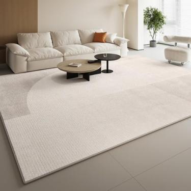 Imagem de HJZSZX Tapete creme tapete grande tamanho sala de estar decoração tapetes confortáveis antiderrapantes quarto tapetes, YY007,3,H,200X200CM