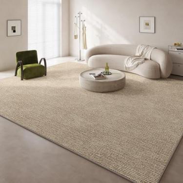 Imagem de HJZSZX Tapete creme tapete grande tamanho sala de estar decoração tapetes confortáveis antiderrapantes quarto tapetes, YY007,3,E,200X200CM