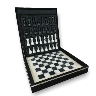 Imagem de Conjunto de xadrez MC Marble Cultures Premium Handmade Marble 33cm