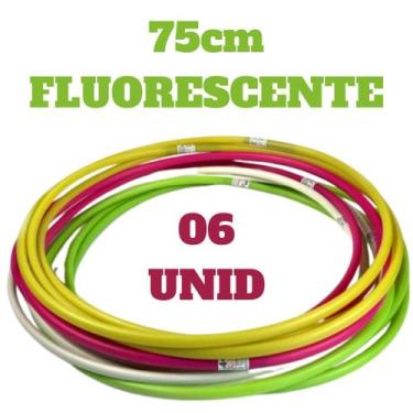Imagem de Kit 06 Bamboles Sortidos NEON Coloridos 65cm