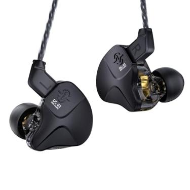 Imagem de CCZ DC03 fones de ouvido intra-auriculares, IEMs para jogos, fones de ouvido com fio com som de graves profundos, fones de ouvido intra-auriculares HiFi 1DD com cancelamento de ruído, em ouvidos para