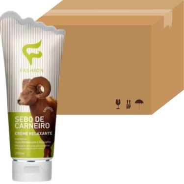 Imagem de Creme Relaxante Fashion Sebo de Carneiro Bisnaga 200ml Kit 48 Unidades