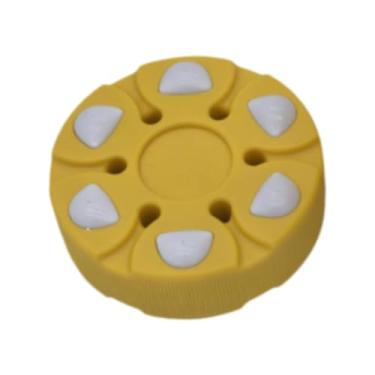Imagem de Colaxi Puck de hóquei de rolo, disco de hóquei, bola de hóquei para jogo de treinamento, Amarelo