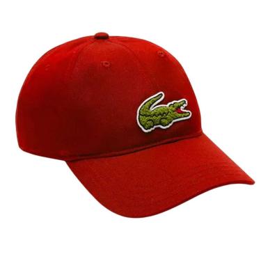 Imagem de Boné Lacoste Leve Big Croc Unissex - Vermelho
