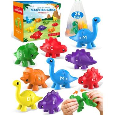 Imagem de Brinquedos didáticos Dinosaur Alphabet Walenty 26 unidades para 2 a 4 