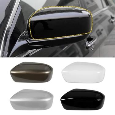 Imagem de Goholy Capa de espelho retrovisor para porta de carro compatível com Honda Accord 2003 2004 2005 2006 2007 CM5 CM6 capa protetora para espelho retrovisor branco lado esquerdo
