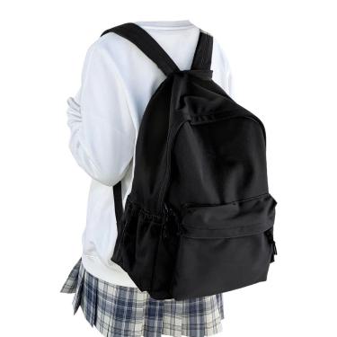 Imagem de Mochila WEPOET Classic Basic preta impermeável para mulheres