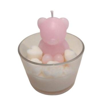 Imagem de Vela Ursinho Lembrancinha Batizado - Arte Travessa Personalizados