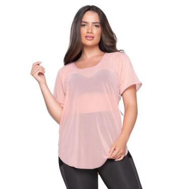 Imagem de Blusa de Tule Academia Fitness com Manga Curta Tapa Bumbum - ALL FRI, 