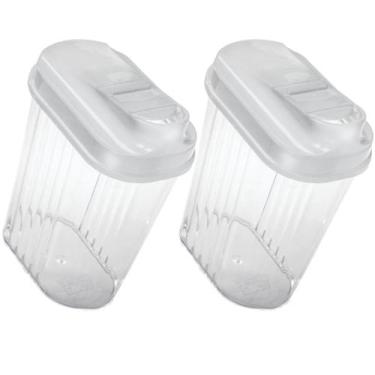 Imagem de Kit 2 Farinheiro Açucareiro Acrilico Porta Condimentos 460ml - Ercapla