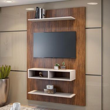 Imagem de Painel Para Tv De Até 43 Viero Imbuia E Off White Imbuia