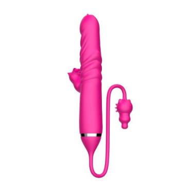 Imagem de Vibrador Doris 3 em 1 com Língua, Impulso e Vibração USB - Sade's Boud
