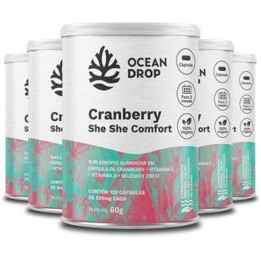 Imagem de Kit 5 Cranberry She She Comfort Ocean Drop 120 Cápsulas