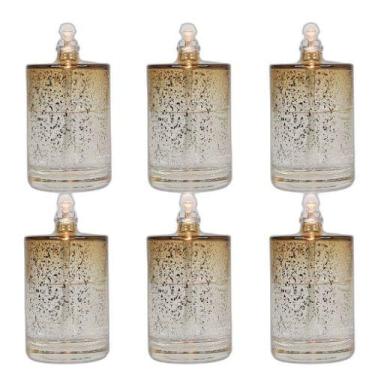Imagem de Kit 6 Lamparinas Decorativa Cilin Sonhos Dourados V. Bistrot - Velas b