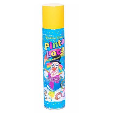 Imagem de Cabelo Maluco Tinta Spray Pinta Loca Decorativa Amarelo - Aspa