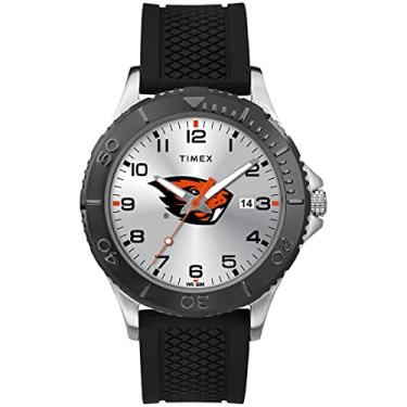 Imagem de Timex Tribute Relógio masculino Gamer 42 mm Quartzo com pulseira de silicone, Oregon State Beavers,