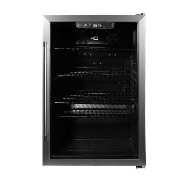 Imagem de Cervejeira Expositor Vertical HQ Vidro Duplo 125 Litros Preta E Inox HQ-125CEVPV 220V