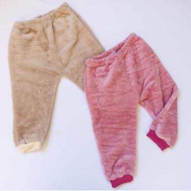 Imagem de Kit 2 calças fleece infantil - Menina / Menino - Roupas Só Pra Elas, M