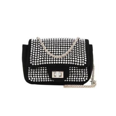 Imagem de bolsa de mão Bolsa de ombro Pequena/Nova De Diamantes Incrustados MARISA(prata1)