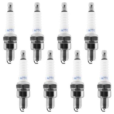 Imagem de PRO BAT Vela de ignição A7TC adequada para GY6 50 cc 70cc 90 cc 110cc 125 cc 150cc ATV Dirt Bikes Go Karts Scooters Quad 4 Wheeler Pit Bike Dune Buggy Sandrail Moped Roketa Taotao, branco 6 peças