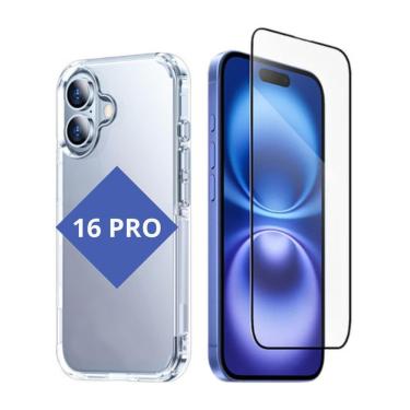 Imagem de Capinha Magnética Para Iphone 16 Pro + Película 3d Tela Toda