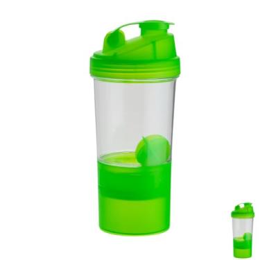 Imagem de Coqueteleira Shaker Academia Com Compartimento Para Suplementos