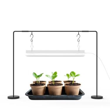 Imagem de iGrowtek Lâmpada De Cultivo Para Mudas Com Suporte Ferro, Led Floreira Janela, Kit Inicial Sementes, Espectro Branco Natural Plantas Interior, 20,5"