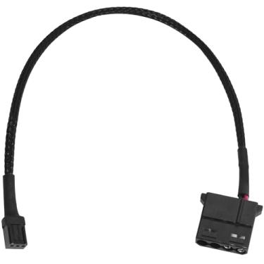 Imagem de LUORNG Crj Conecta Conector De Ventilador 3 Pinos Da Placa-Mãe A Soquete 4 12 V, Cabo Adaptador Alimentação 30 Cm, Capa Preta Para