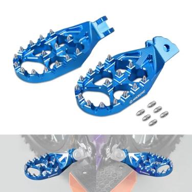 Imagem de NICECNC Apoios Para Pedais Blue Footpegs Compatíveis Com Surron Light Bee X/Ss/L1E Cnc Bicicletas De Trilha Segway X160/X260, Veja A Montagem