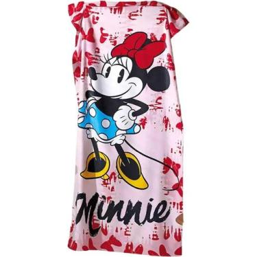 Imagem de Toalha Banho Minnie 07 Aveludada Dohler, Rosa