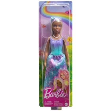 Imagem de Barbie Fantasy Princesa Vestido de Sonhos Azul Mattel HRR07