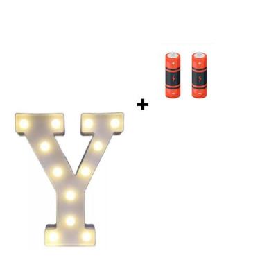 Imagem de Letra Luminária Led 3d Festa Decoração + Pilha Grátis - Partiufesta, Y