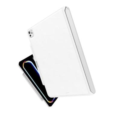 Imagem de SWITCHEASY Capa Coverbuddy projetada para iPad Pro de 13 polegadas M4 (2024), capa compatível com teclado mágico, espessura aprimorada e dissipação de calor [teclado não incluído], branca (5.0 BD)