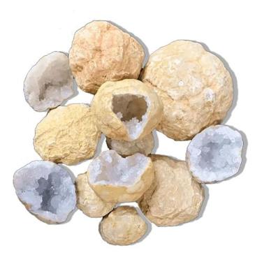 Imagem de Kit 3 Geodos Misteriosos de Cristal Para Abrir Média 4 a 6cm - Cristai