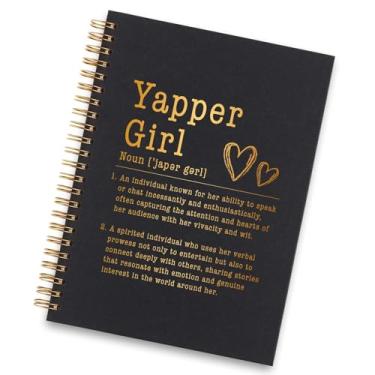 Imagem de vizuzi Caderno espiral com definição de menina Yapper, caderno engraçado de apreciação mordaça, presentes para mulheres, colegas de trabalho, funcionários, líderes, chefes, colegas de trabalho