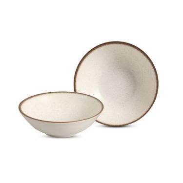 Imagem de Conjunto 6 bowls decorados 300 ml Vanilla - Alleanza Cerâmica