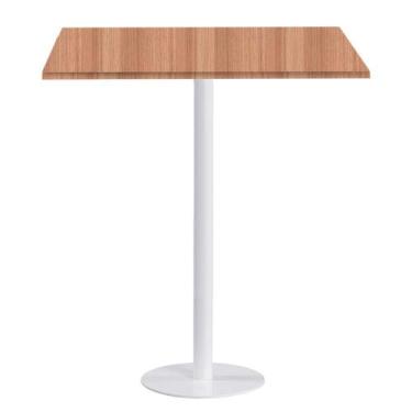 Imagem de Mesa Pisa Beta Bistrô Fratini 107,50cm (A) Disco Redondo Branco Tampo 