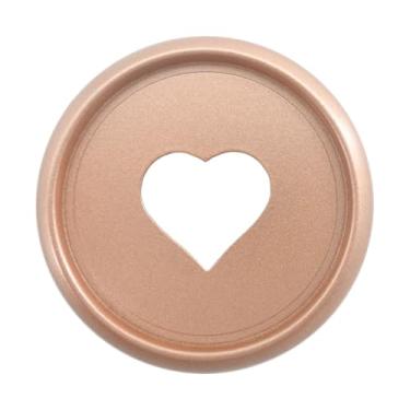 Imagem de ITSYHPRO 100 peças de discos planejadores de plástico, expansão, sistema de caderno, coração, encadernação, disco, fichário, acessórios (ouro rosa, 28 mm, 100 peças)