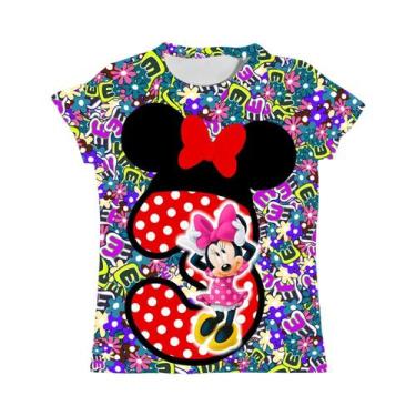 Imagem de Camiseta Infantil Rosa Minnie Mouse - Manga Curta, Gola Redonda - Idea