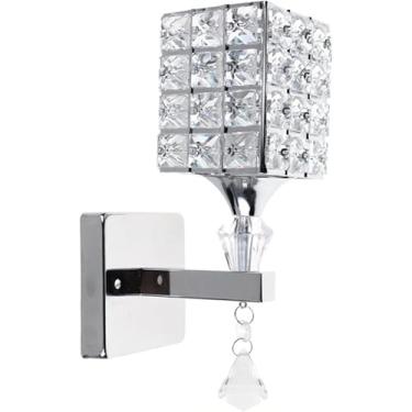 Imagem de Lâmpada De Parede Led Moderna Cristal Pingente De Luz De Parede Para Sala De Estar Quarto Decoração De Cabeceira Luzes Luminárias De Iluminação Interna Luminária