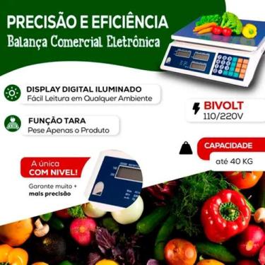 Imagem de Balança Digital Profissional Com Capacidade De 40Kg - Relet