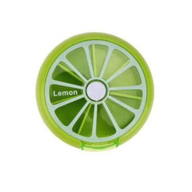 Imagem de Porta Comprimidos Remédios Semanal 7 Dias Giratório Mini Caixa Guardar Capsulas Medicamentos(Verde)