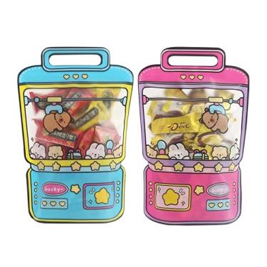 Imagem de KTBANBANNEY Sacolas de presente fofas em forma de máquina de garra de desenho animado